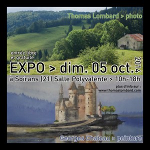 expo photo et peinture à Soirans les dimanche 05 octobre 2014 avec Georges Chateau et Thomas Lombard