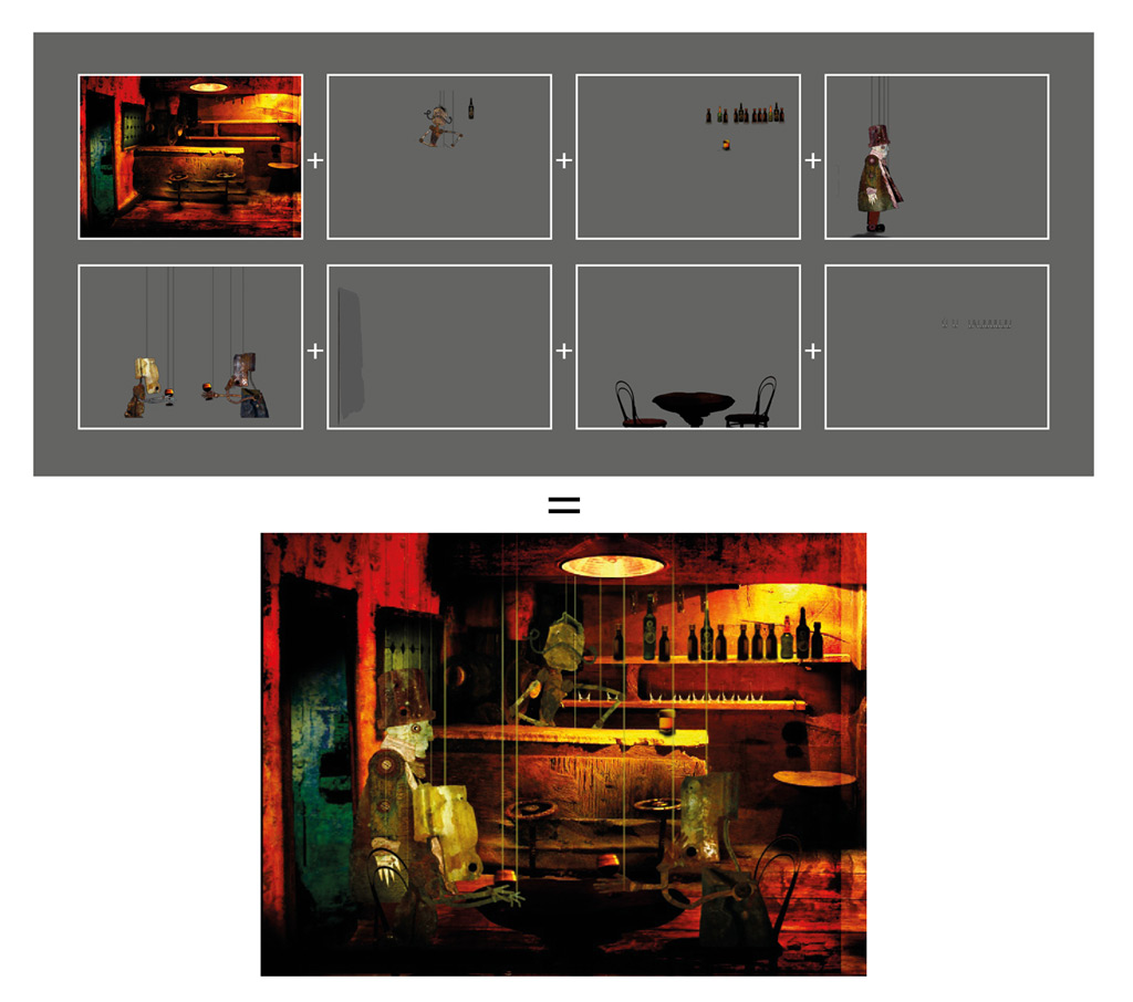 compositing d'une scène