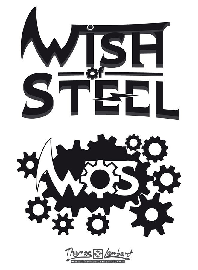 2ème proposition de logo pour le groupe de Metal Wish of Steel.