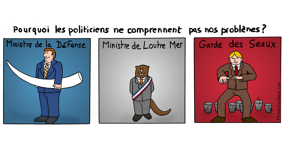 Pourquoi les politiciens ne comprennent pas nos problèmes? BD - thomaslombard.com