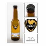 étiquette de bière artisanale les 2 Rocs